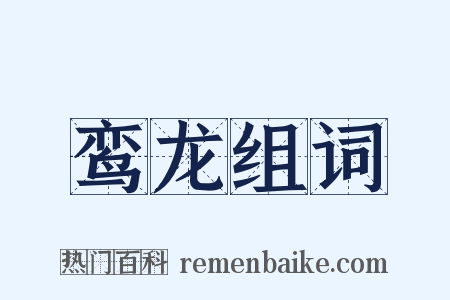 鸾龙组词是什么意思的图片